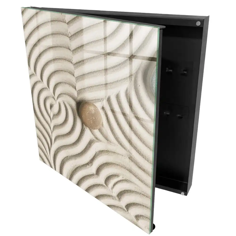 Armoire à clés motifs délicats Mousse et pierre