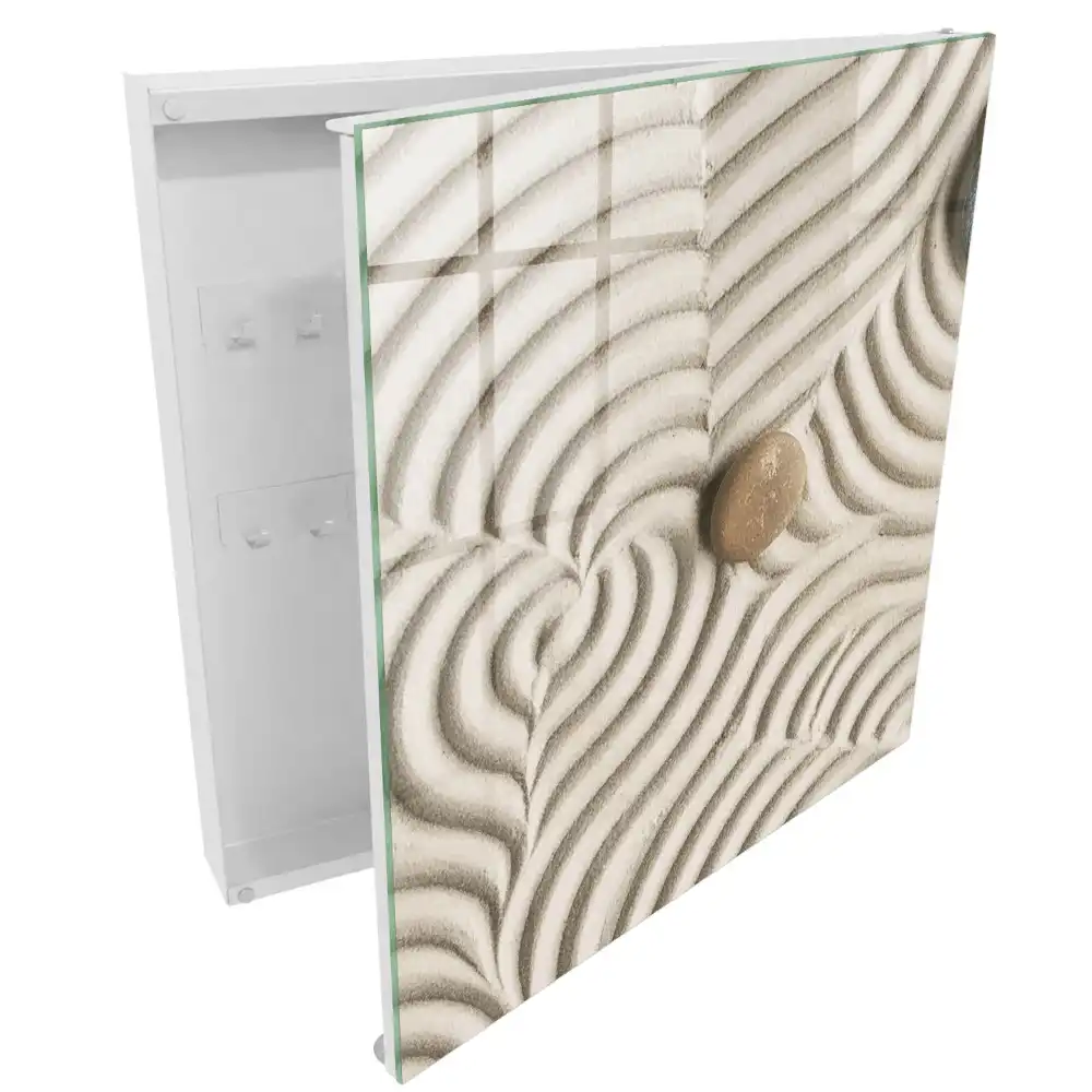 Armoire à clés motifs délicats Mousse et pierre