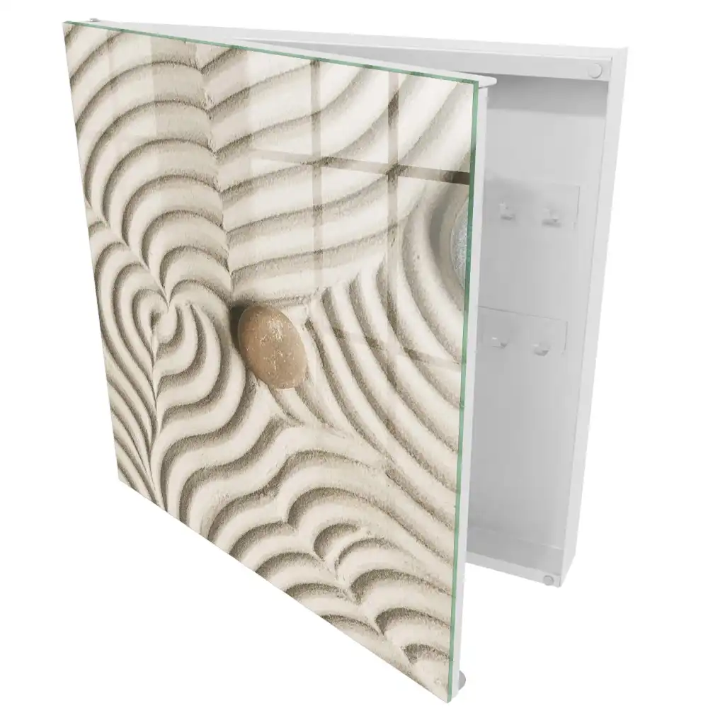 Armoire à clés motifs délicats Mousse et pierre