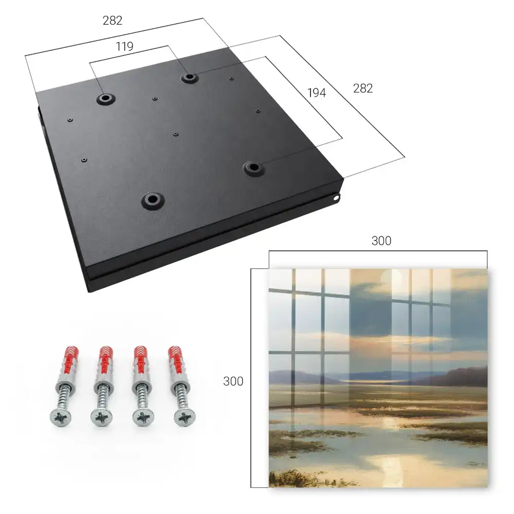 Armoire à clés un paysage paisible avec un horizon chaleureux