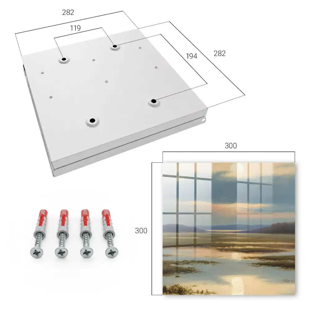Armoire à clés un paysage paisible avec un horizon chaleureux
