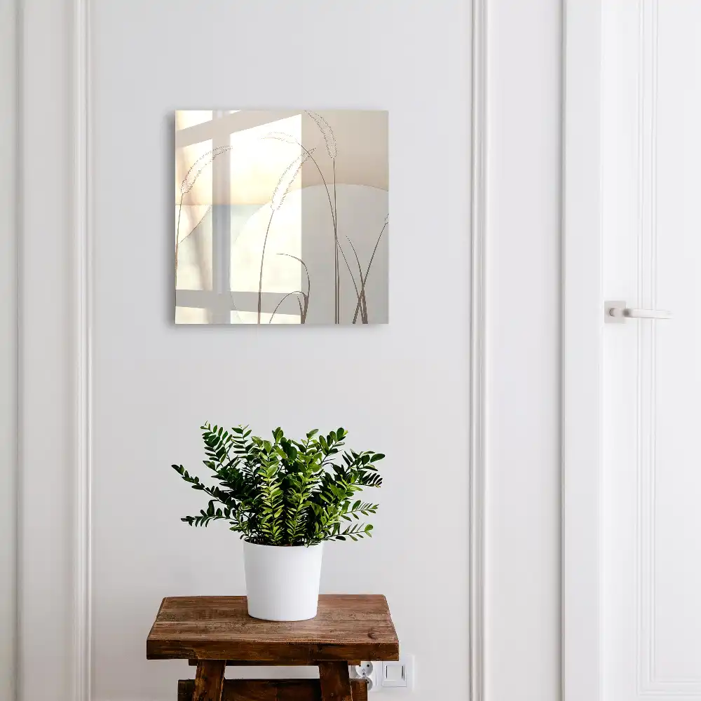Armoire à clés des herbes délicates des cercles beiges l'harmonie et la paix