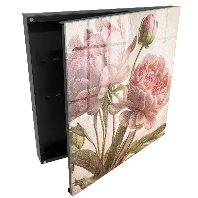 Boîte à clés des fleurs aux couleurs pastel pleines d'harmonie