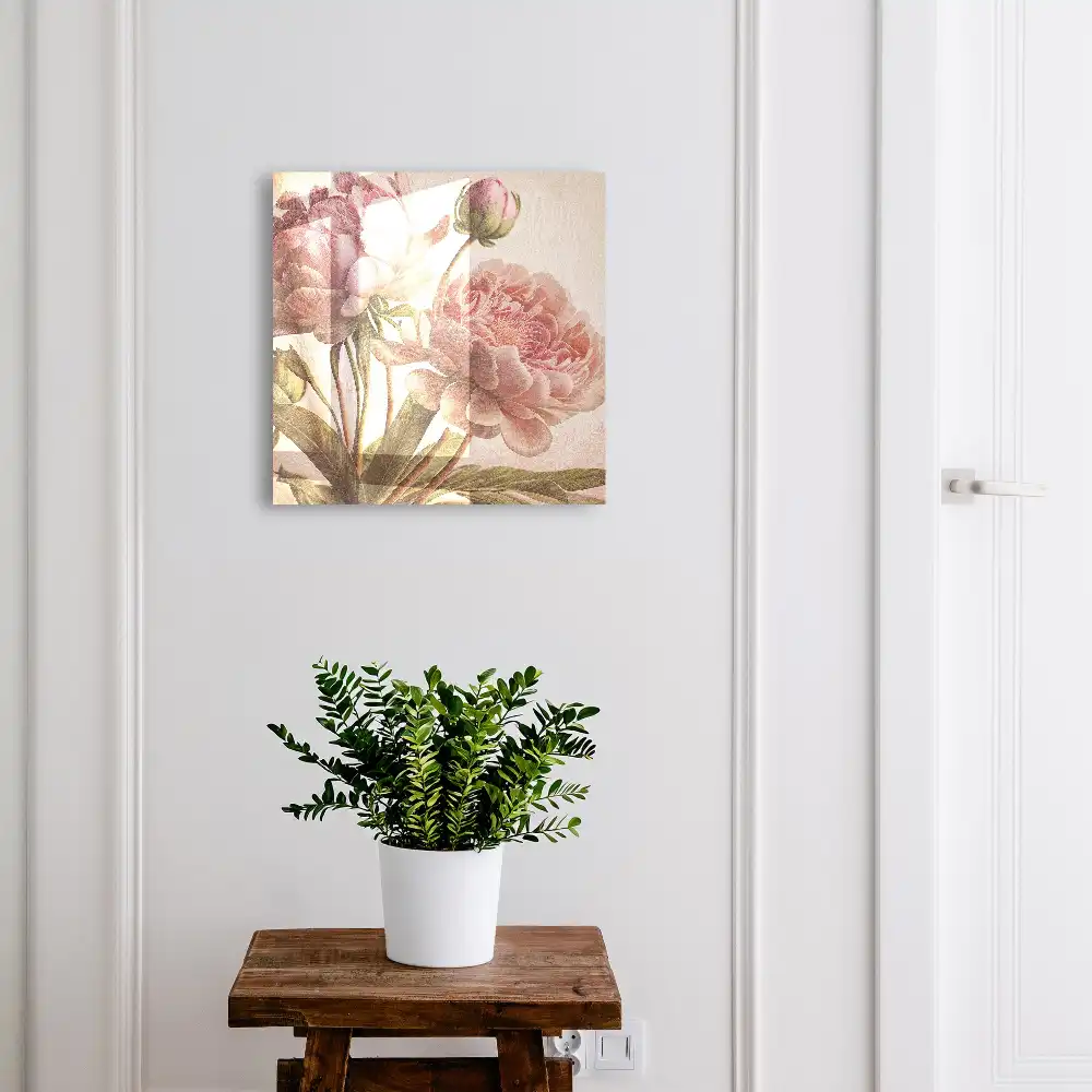 Boîte à clés des fleurs aux couleurs pastel pleines d'harmonie