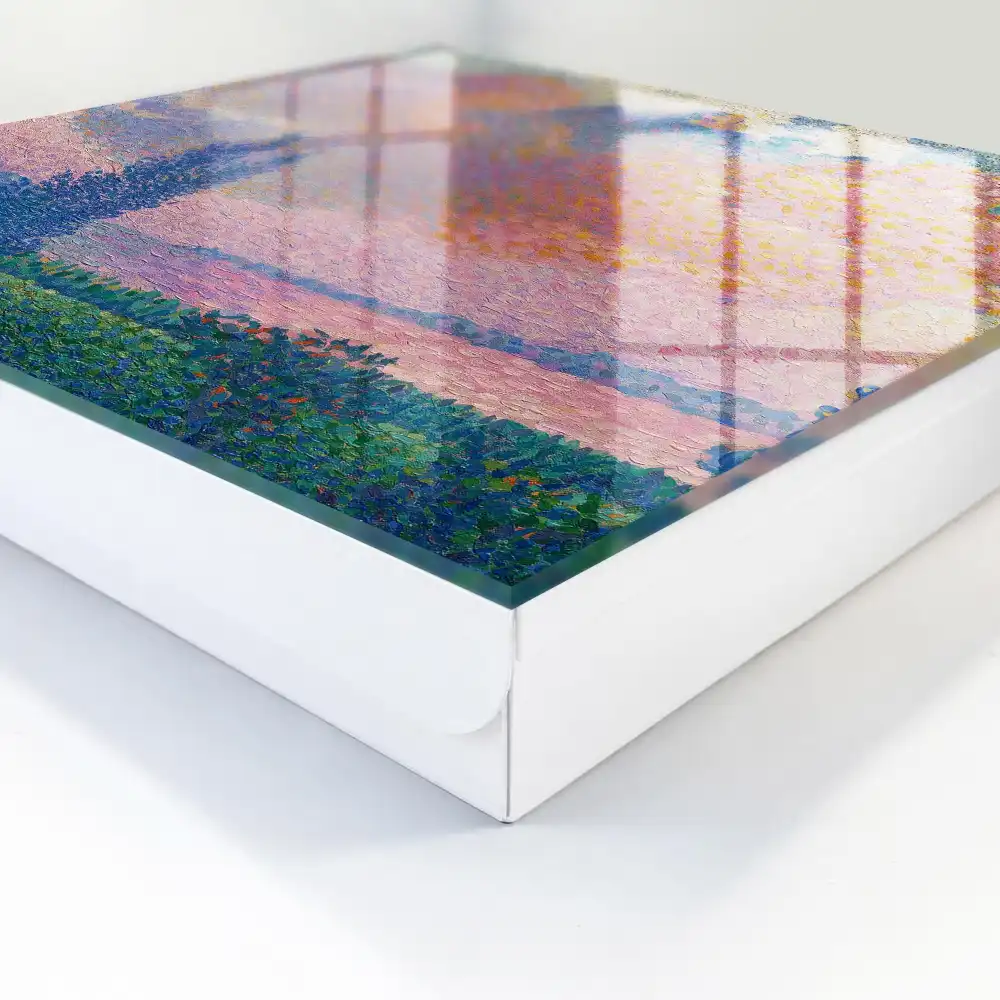 Boîte à clés murale ciel coloré au-dessus de la surface de l'eau paysages paisibles