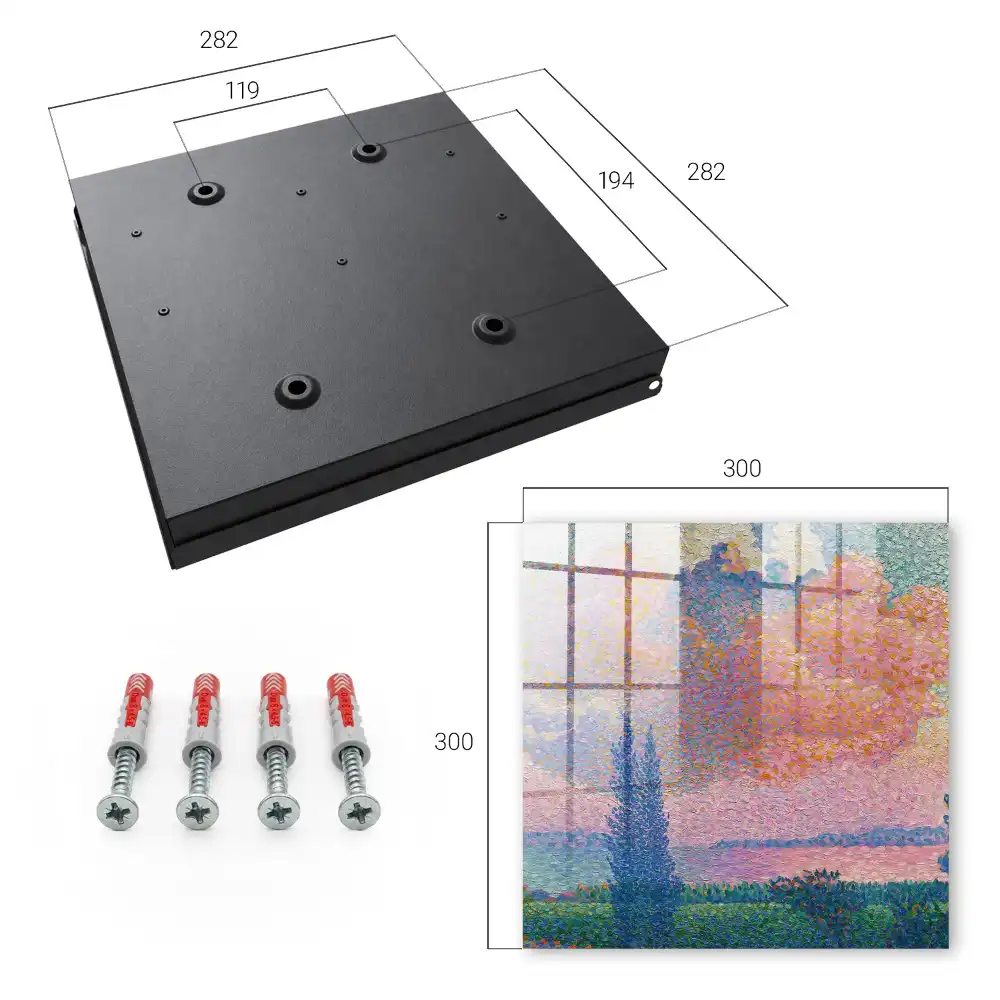 Boîte à clés murale ciel coloré au-dessus de la surface de l'eau paysages paisibles
