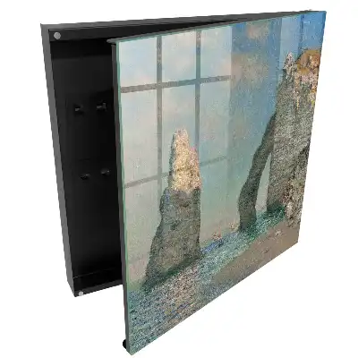 Boîte à clés falaises surplombant une eau azur silence et beauté