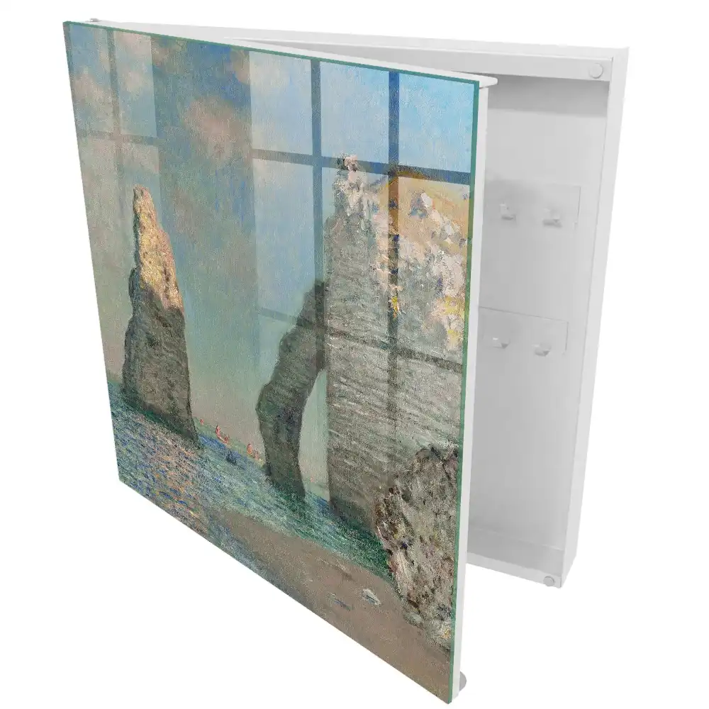 Boîte à clés falaises surplombant une eau azur silence et beauté