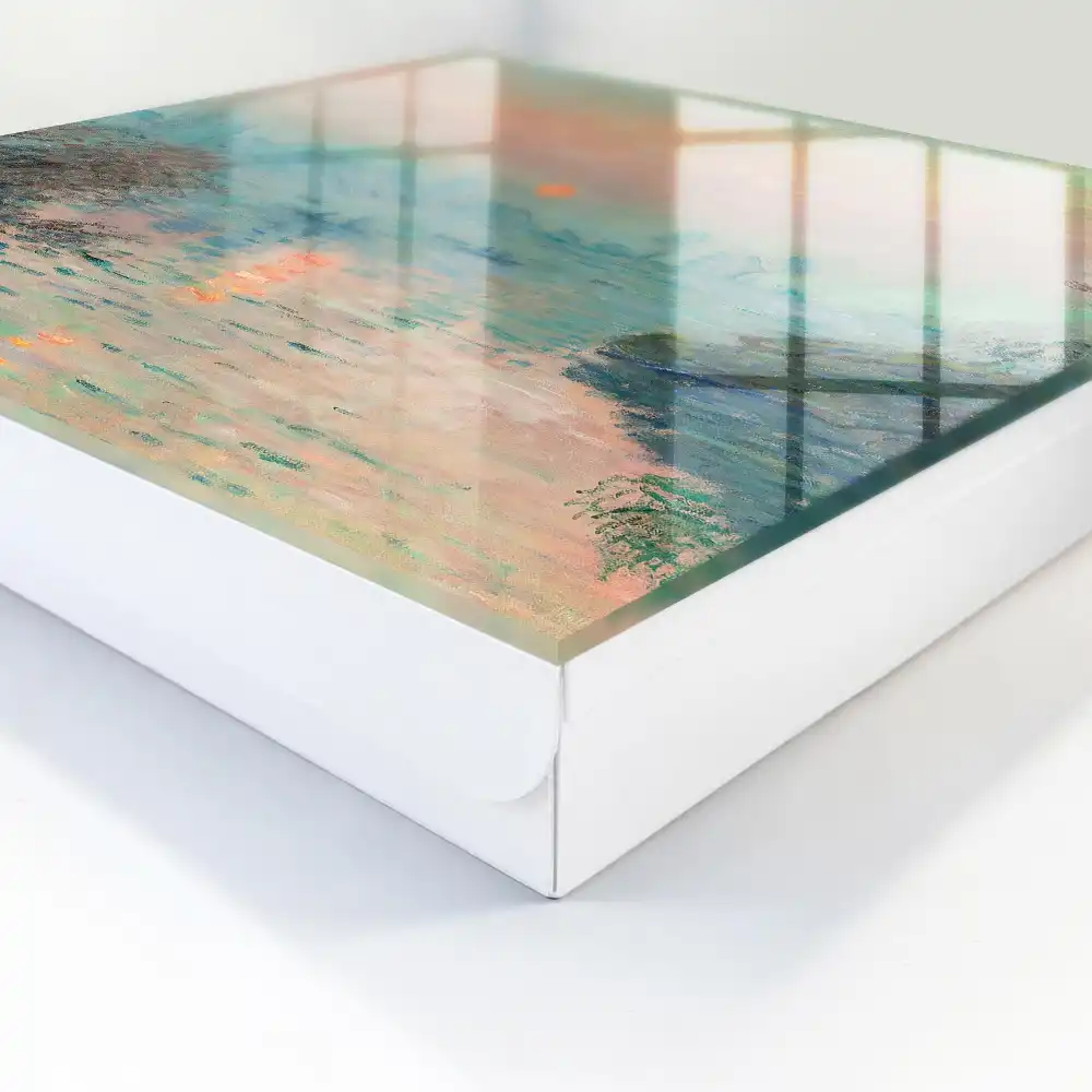 Boîte à clés murale paysage au crépuscule aux couleurs pastel