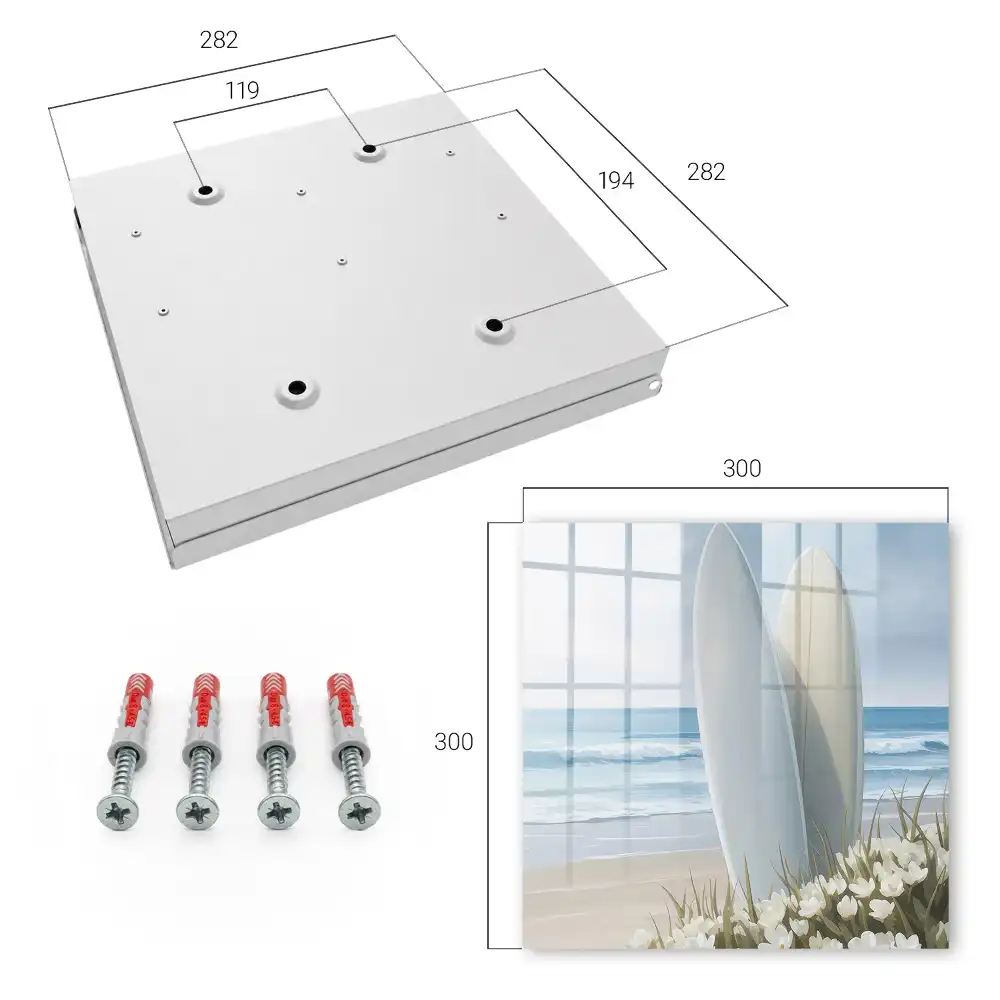 Armoire à clés planches de surf sur une plage en fleurs