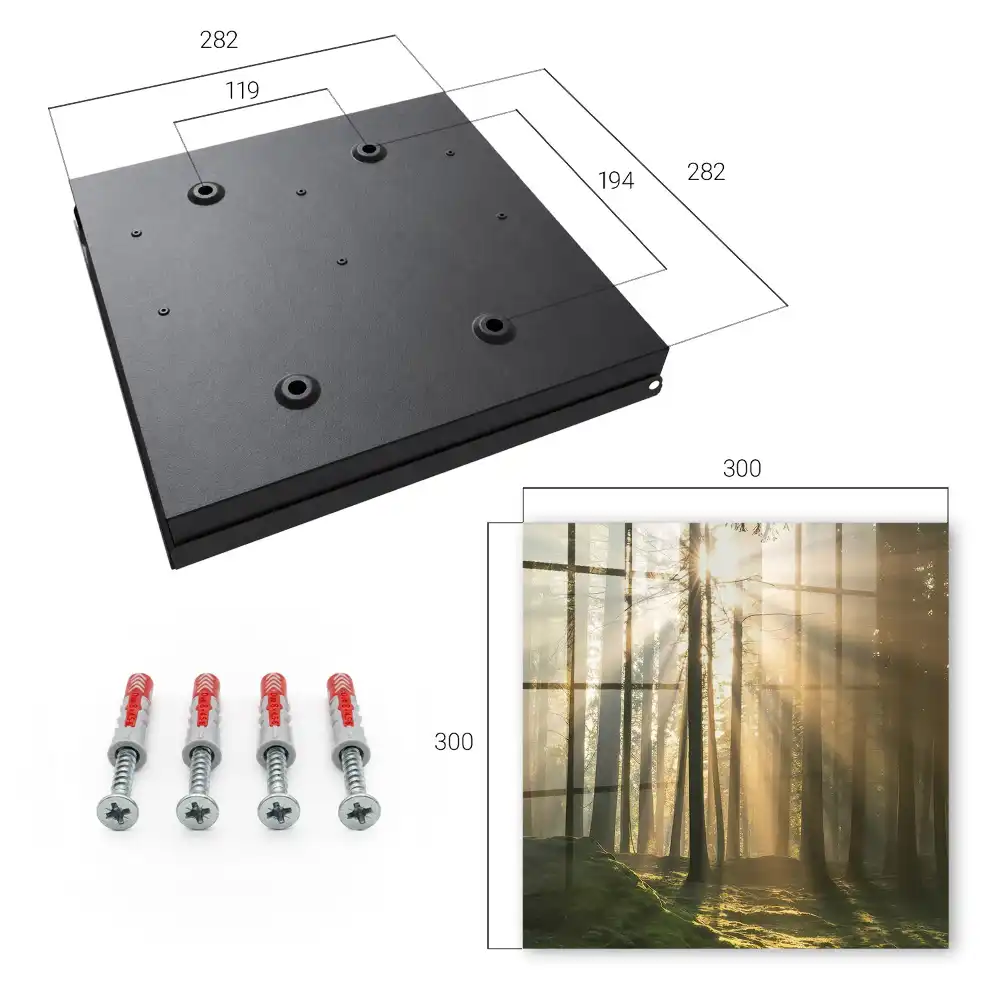 Armoire à clés la lumière dans la forêt crée une atmosphère magique