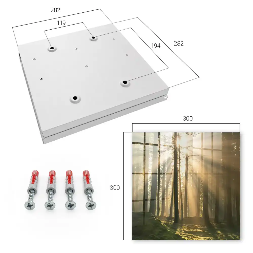 Armoire à clés la lumière dans la forêt crée une atmosphère magique