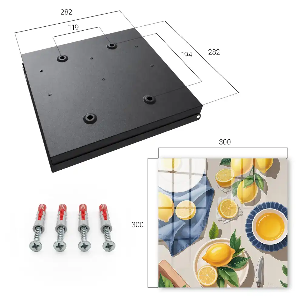Boîte à clés murale citrons juteux sur une élégante porcelaine