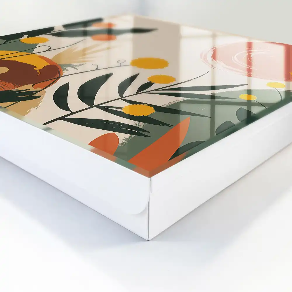 Armoire à clés motifs végétaux couleurs énergiques aura agréable