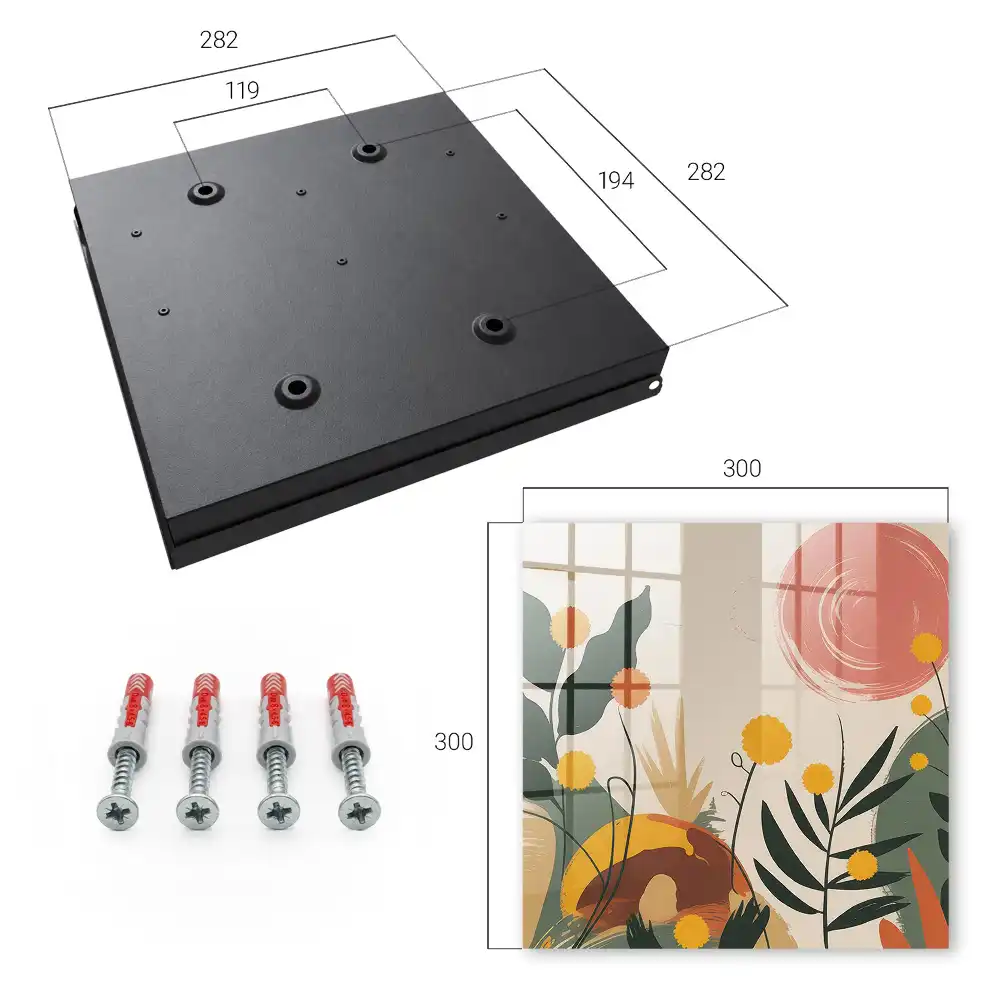 Armoire à clés motifs végétaux couleurs énergiques aura agréable