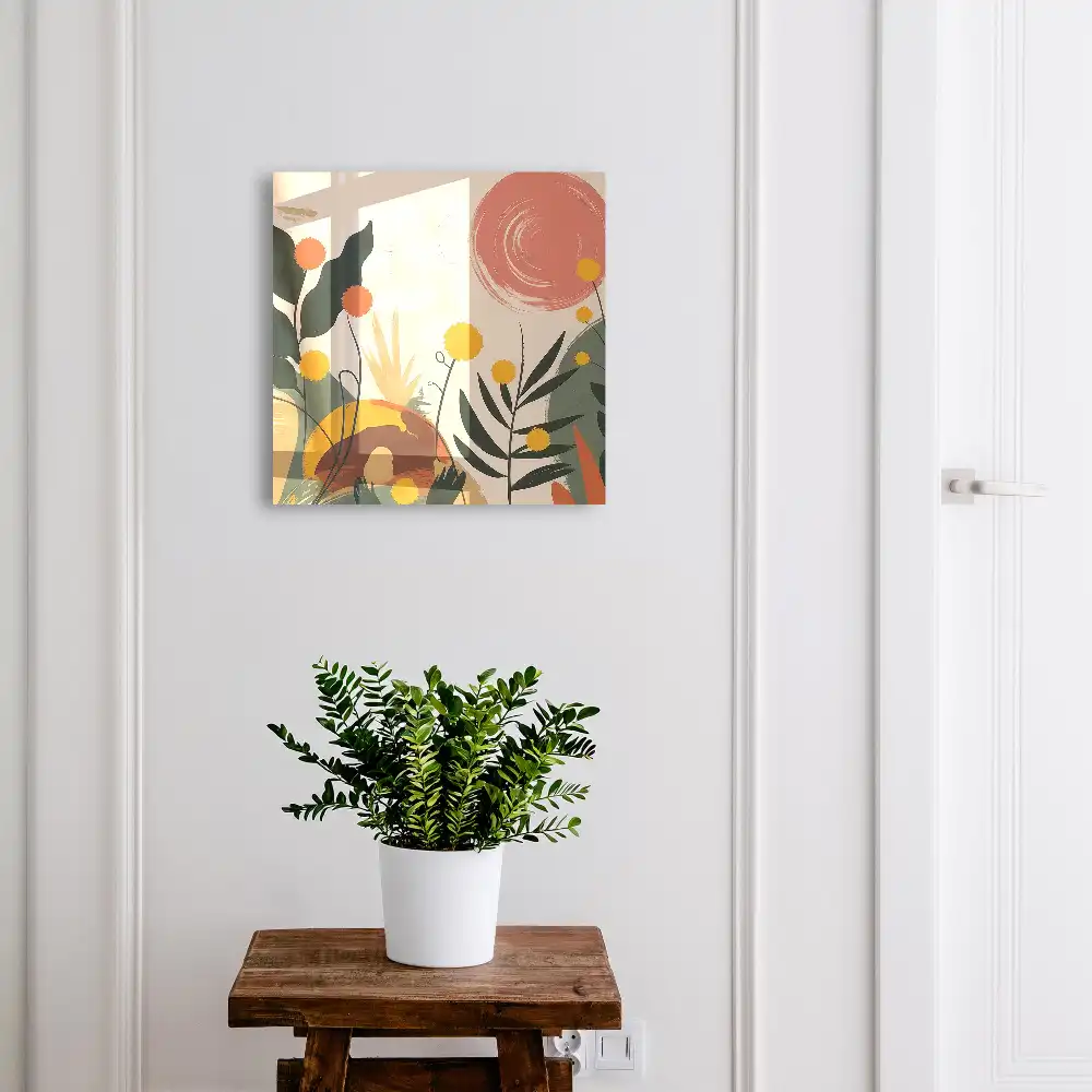Armoire à clés motifs végétaux couleurs énergiques aura agréable