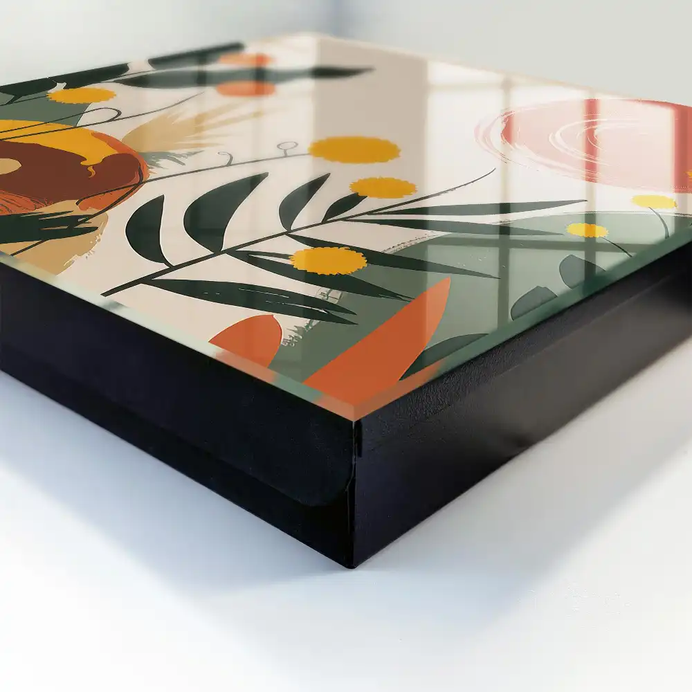 Armoire à clés motifs végétaux couleurs énergiques aura agréable