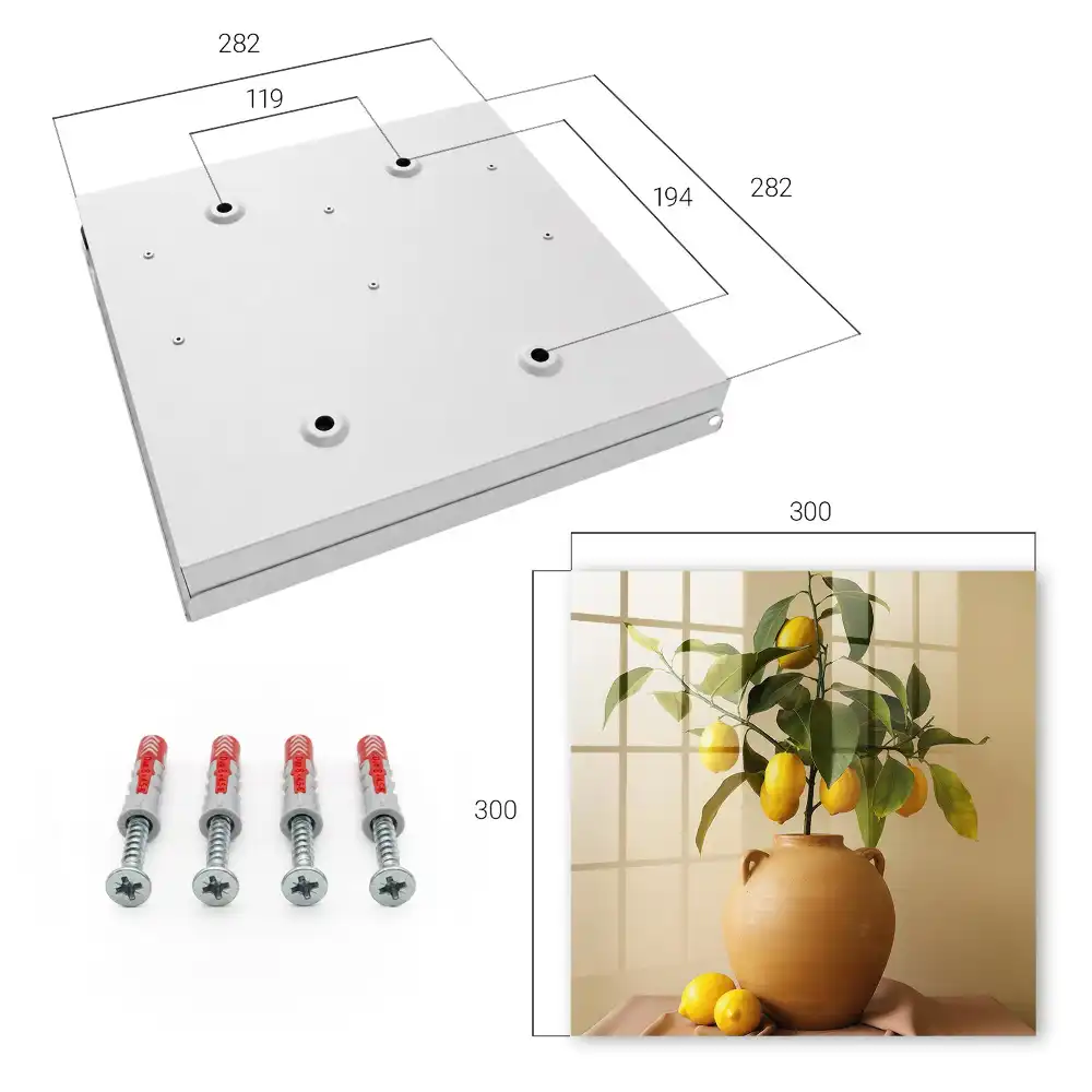 Armoire à clés citrons jaunes dans un pot en terre cuite sur fond beige