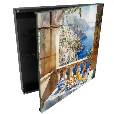 Boîte à clés murale terrasse avec vue sur la mer et petit-déjeuner