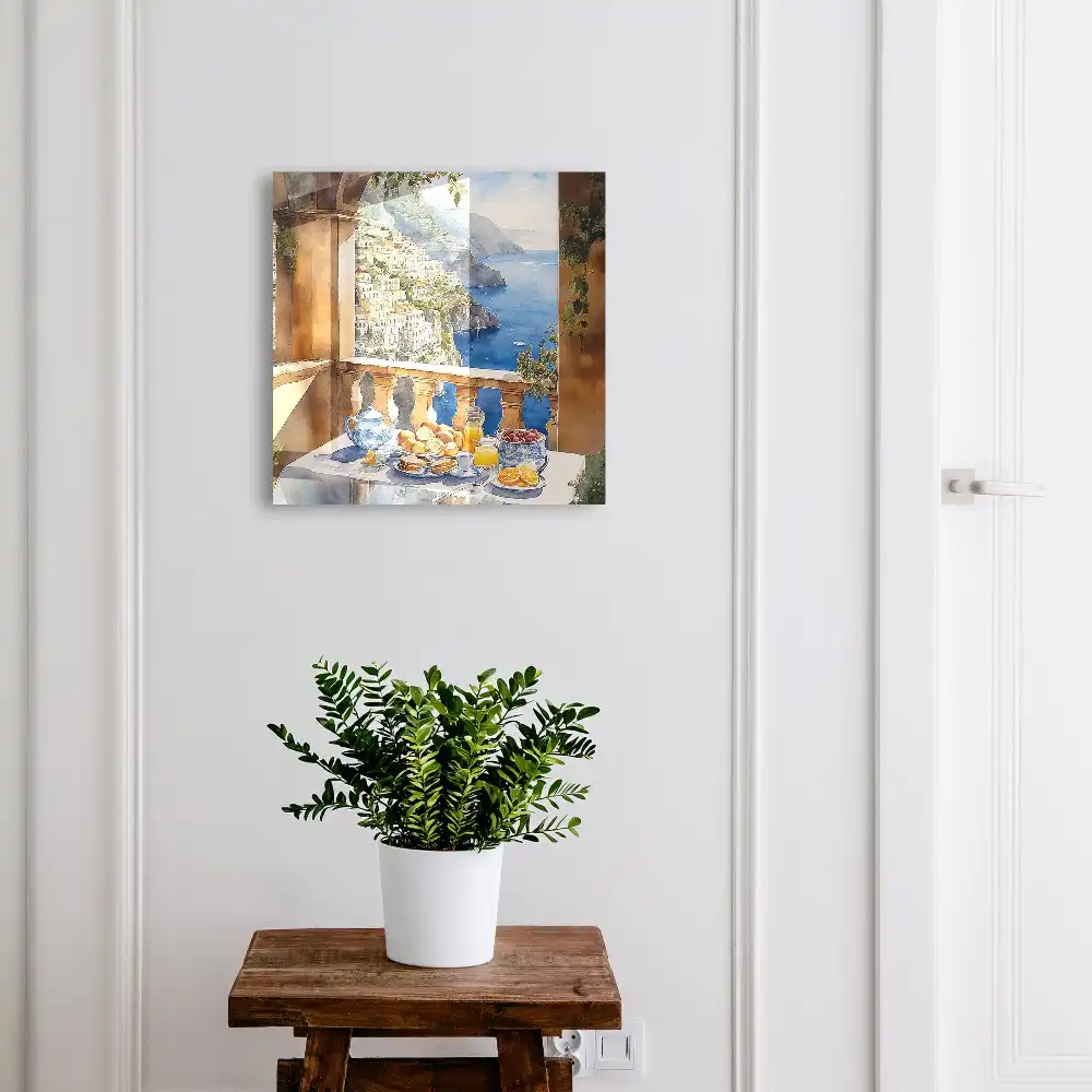 Boîte à clés murale terrasse avec vue sur la mer et petit-déjeuner
