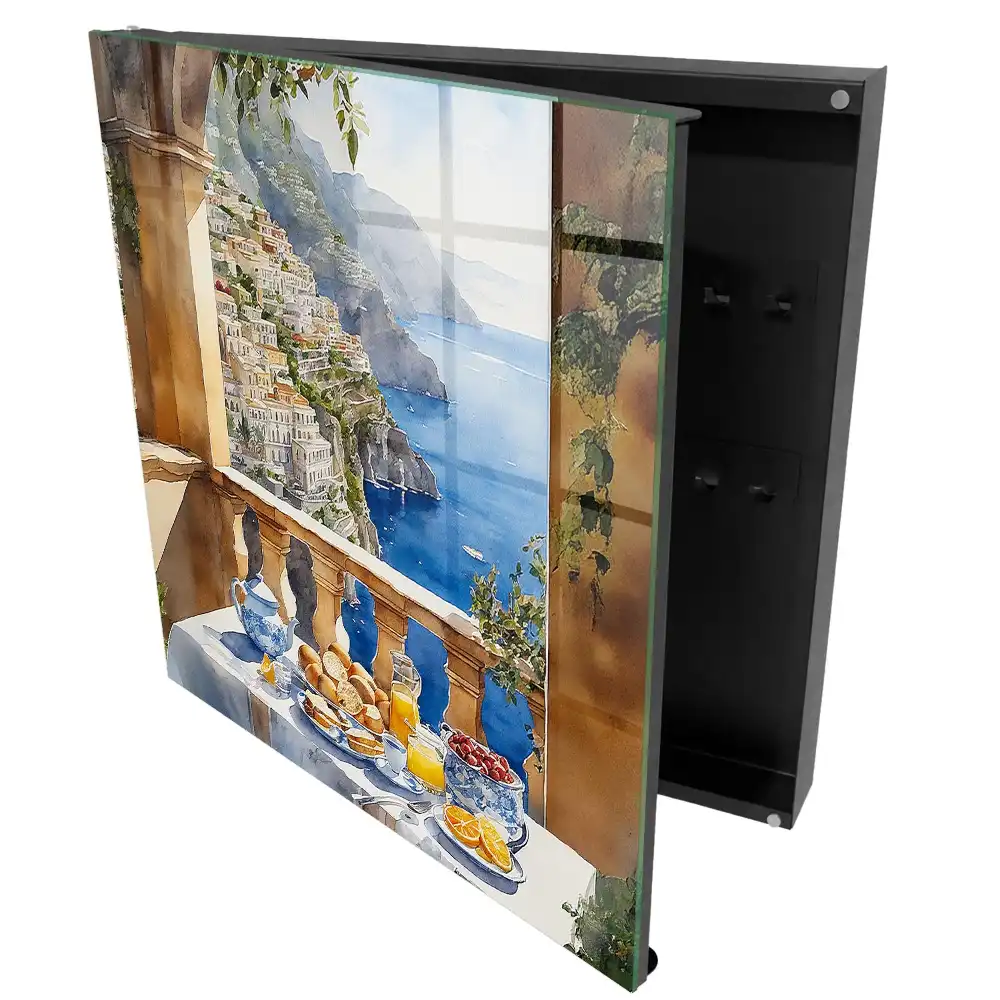 Boîte à clés murale terrasse avec vue sur la mer et petit-déjeuner