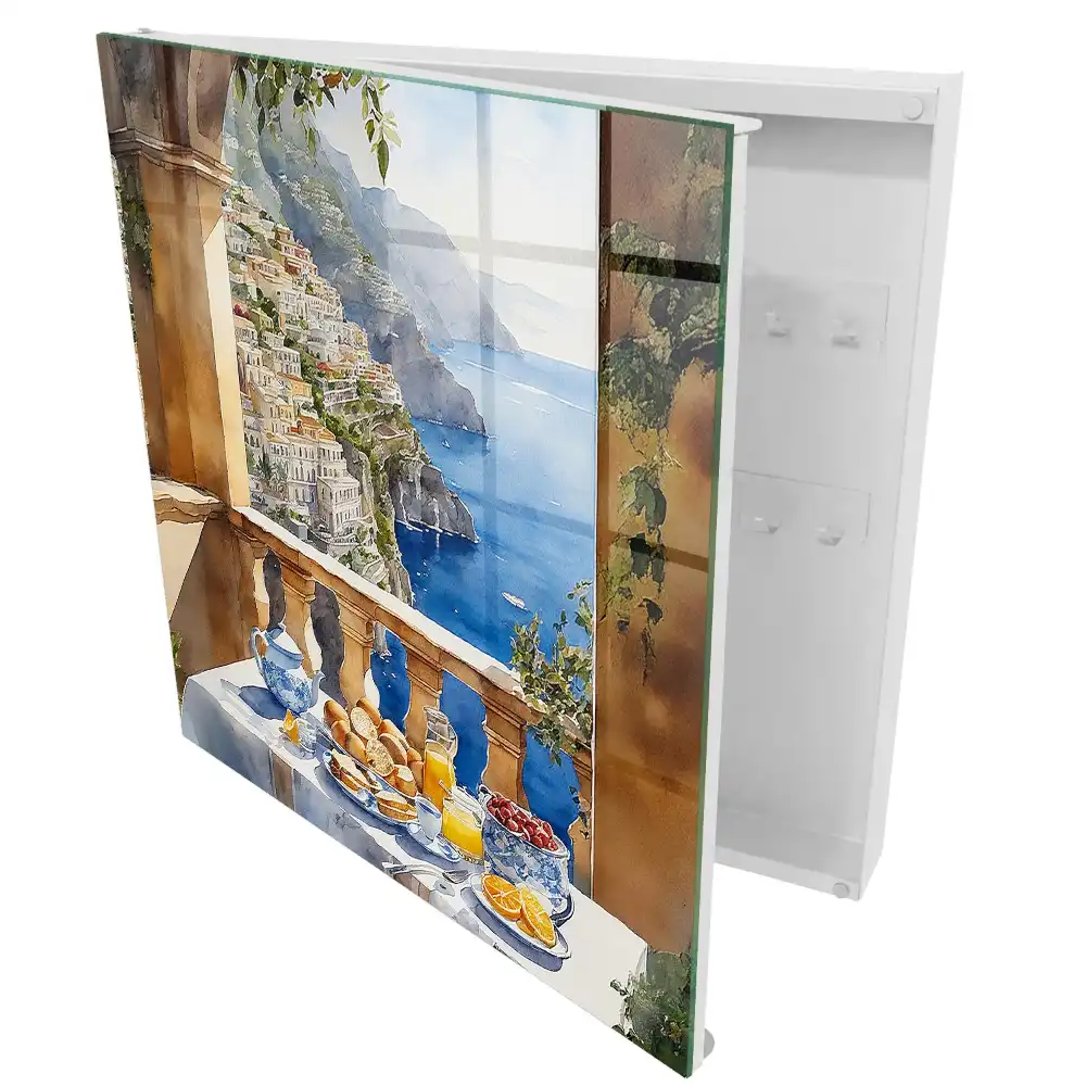 Boîte à clés murale terrasse avec vue sur la mer et petit-déjeuner