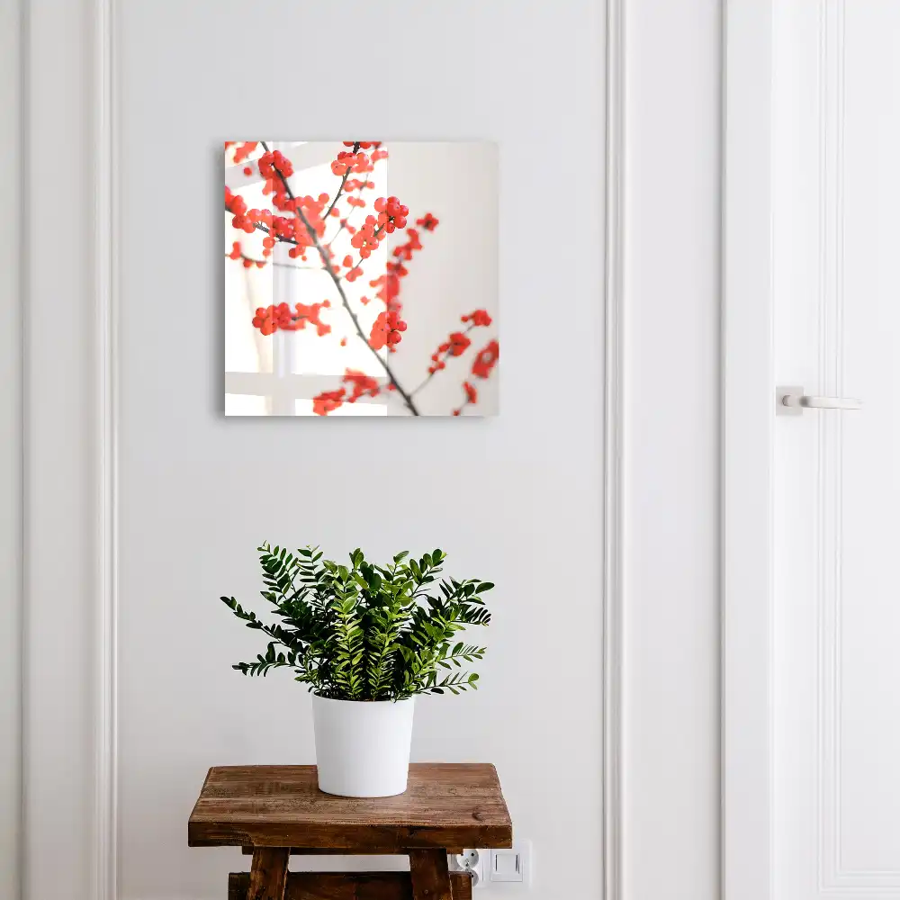 Armoire à clés baies rouges sur fond clair