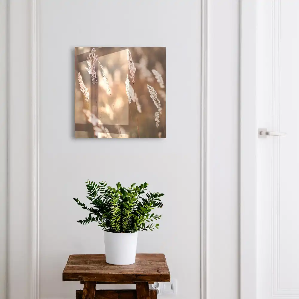 Boîte à clés des herbes délicates sur un fond flou