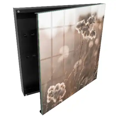 Armoire à clés la délicatesse de la nature les tons beiges chauds