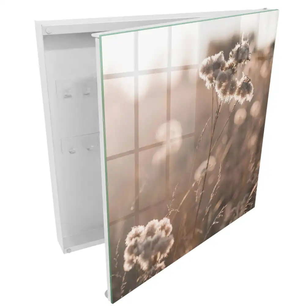 Armoire à clés la délicatesse de la nature les tons beiges chauds