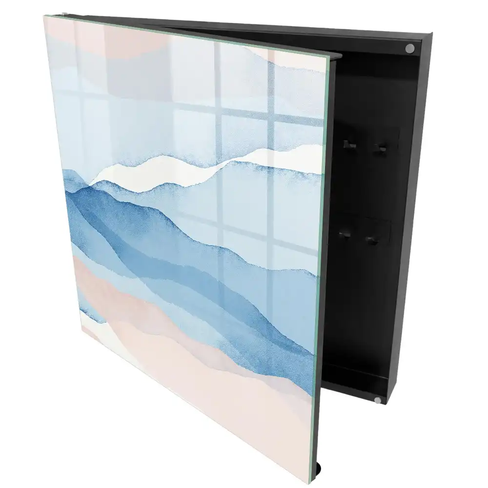Armoire à clés des vagues pastel apaisantes et calmes