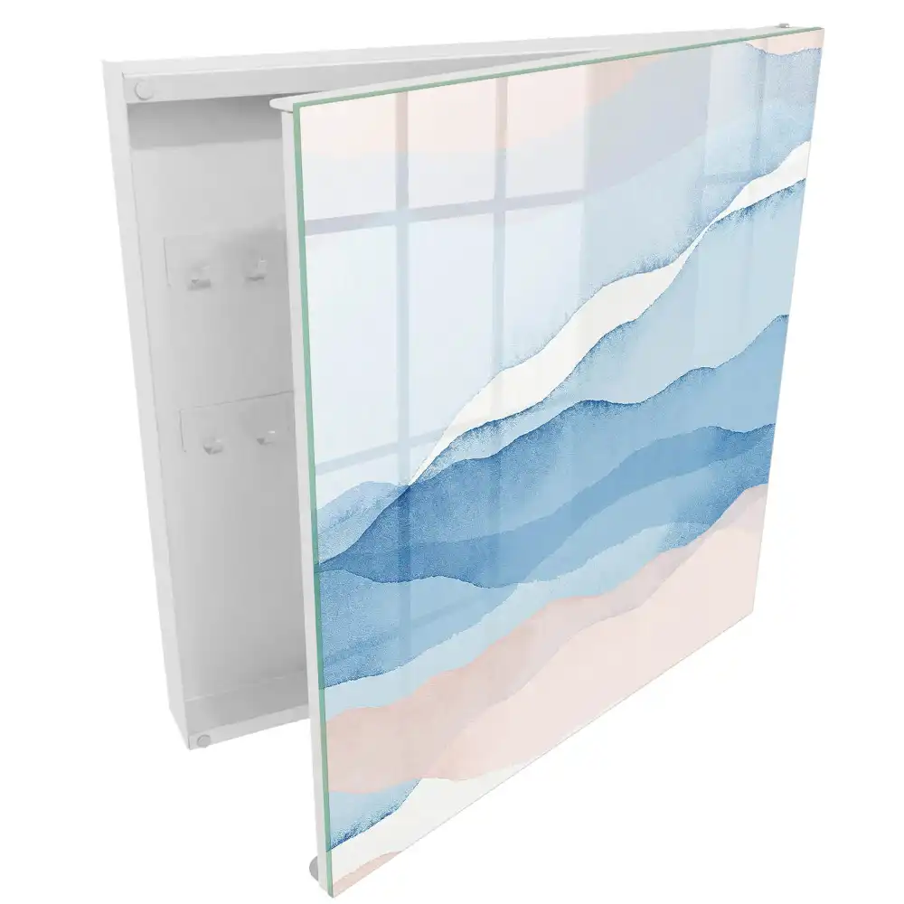 Armoire à clés des vagues pastel apaisantes et calmes