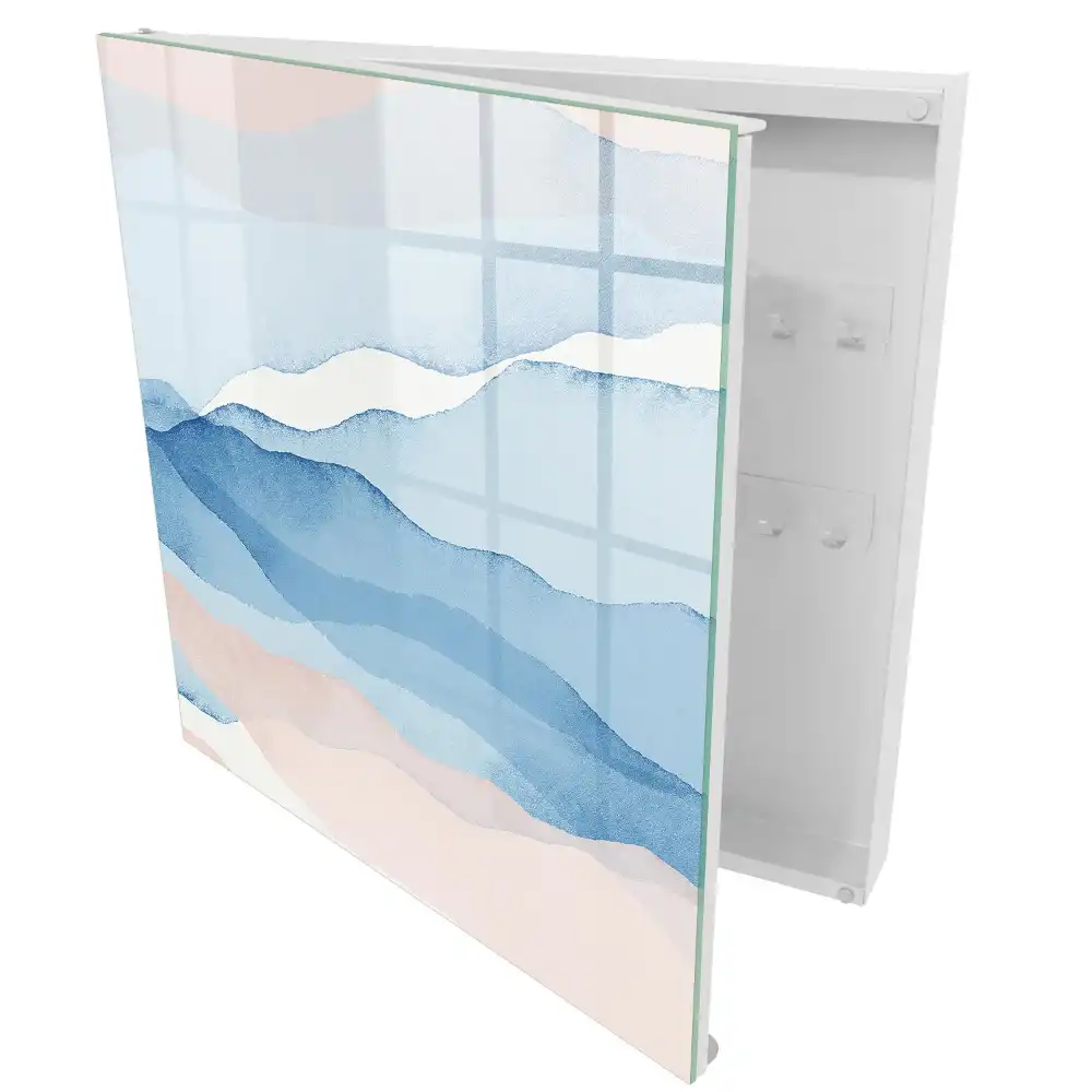 Armoire à clés des vagues pastel apaisantes et calmes
