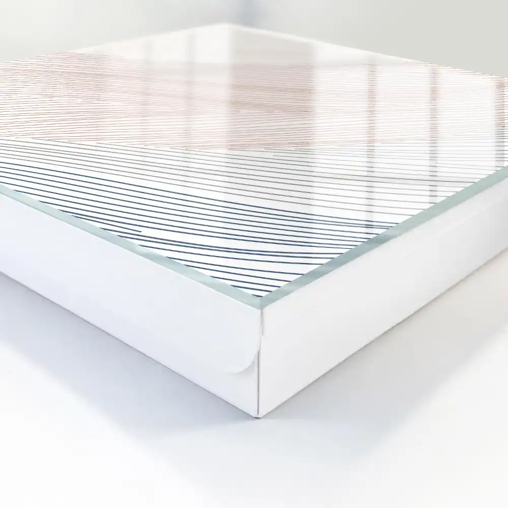 Boîte à clés lignes dynamiques et couleurs subtiles