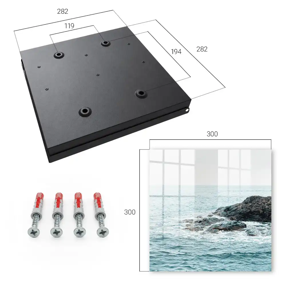 Armoire à clés paysage marin avec vagues et rochers