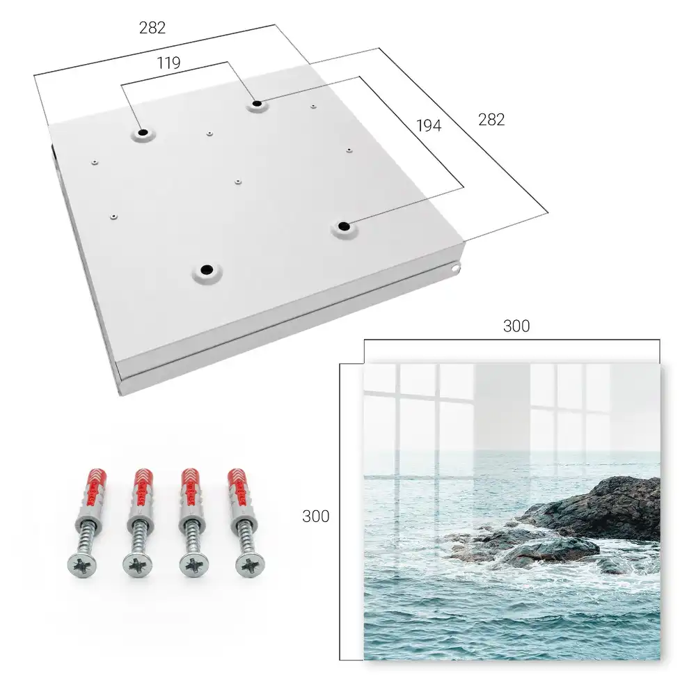 Armoire à clés paysage marin avec vagues et rochers