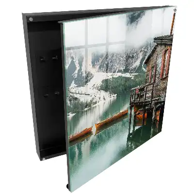 Armoire à clés paysage montagneux pittoresque avec un lac