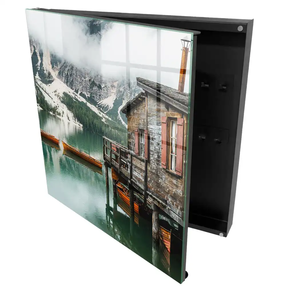 Armoire à clés paysage montagneux pittoresque avec un lac