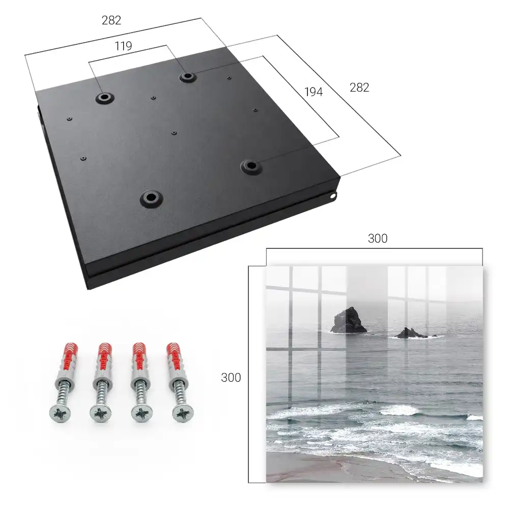 Armoire à clés vagues et rochers sur un océan calme