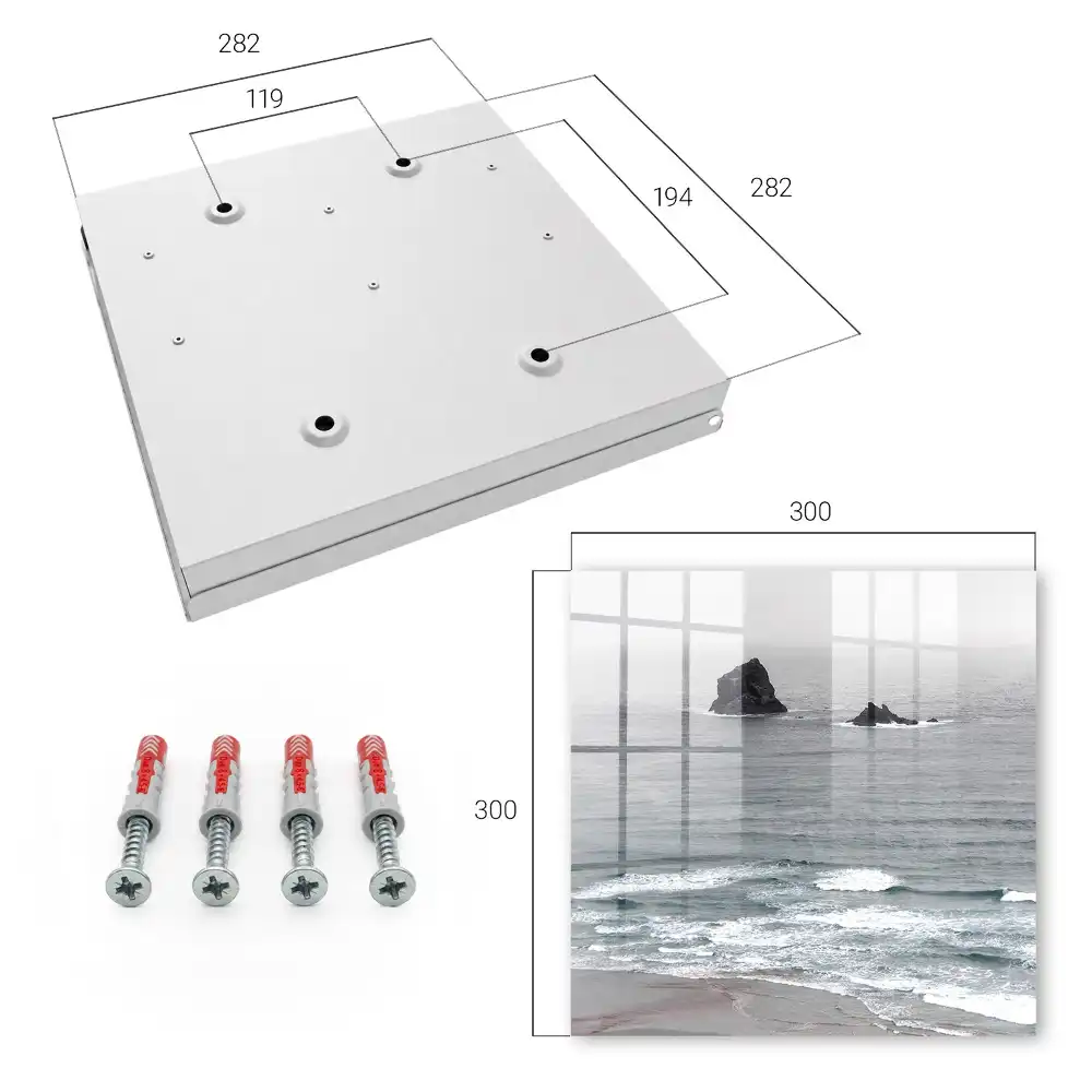 Armoire à clés vagues et rochers sur un océan calme