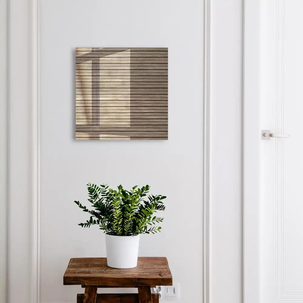 Armoire à clés bois naturel aux lignes harmonieuses