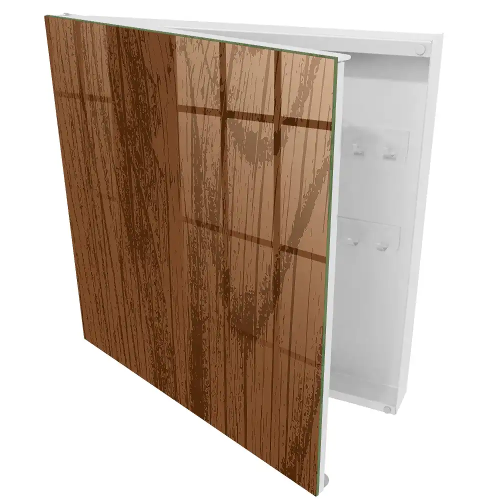 Armoire à clés texture de bois brun sans détails