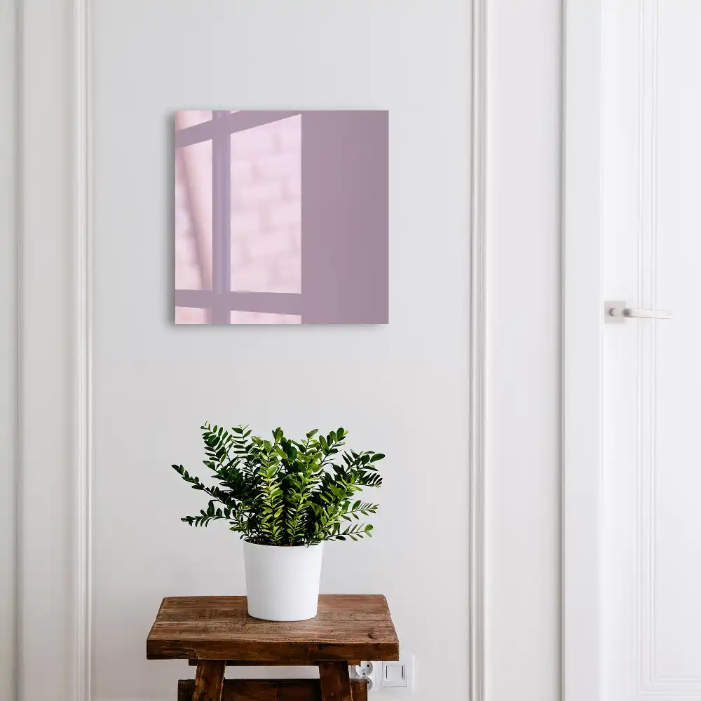 Boîte à clés élégance violet profond géométrie minimaliste