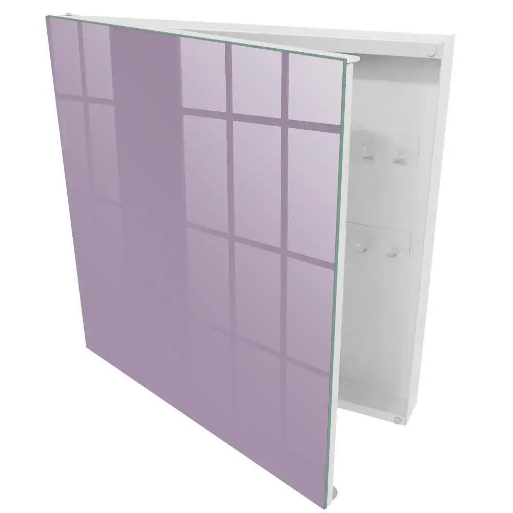 Boîte à clés élégance violet profond géométrie minimaliste