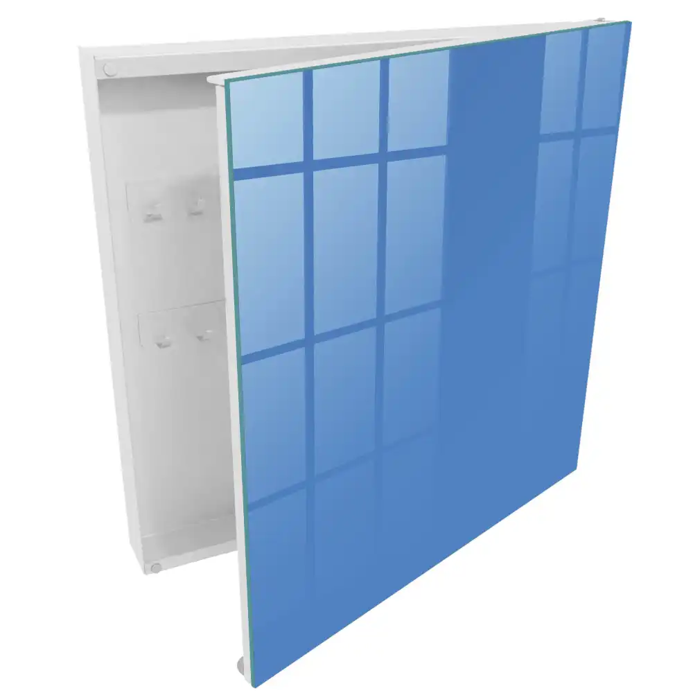 Armoire à clés lisseur bleu uni apaisant