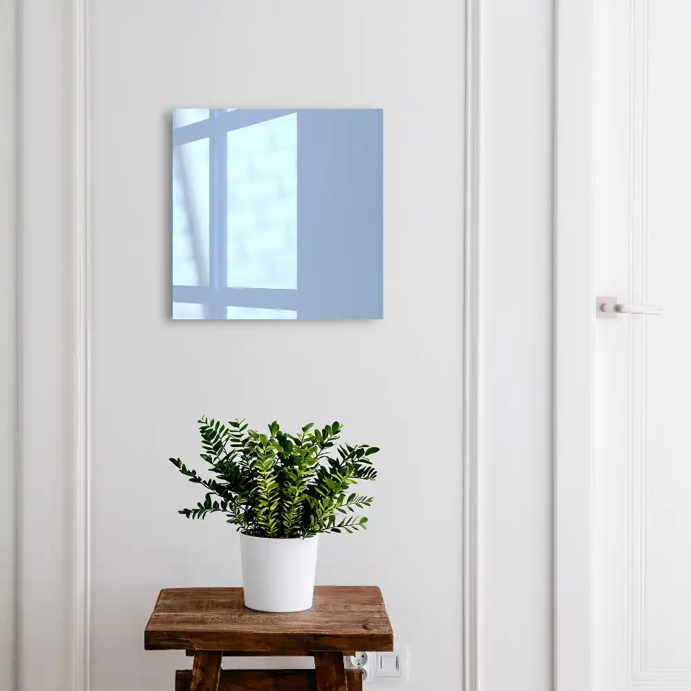 Armoire à clés style minimaliste bleu uni