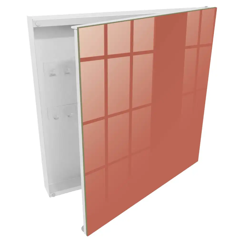 Boîte à clés murale intérieur orange intense chaleureux et audacieux