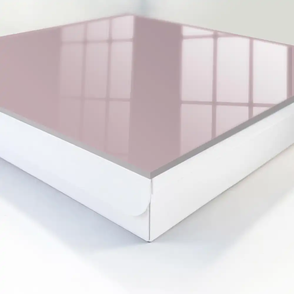 Boîte à clés murale rose uni délicat et minimaliste
