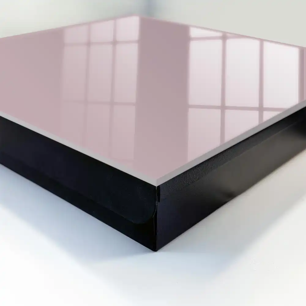 Boîte à clés murale rose uni délicat et minimaliste