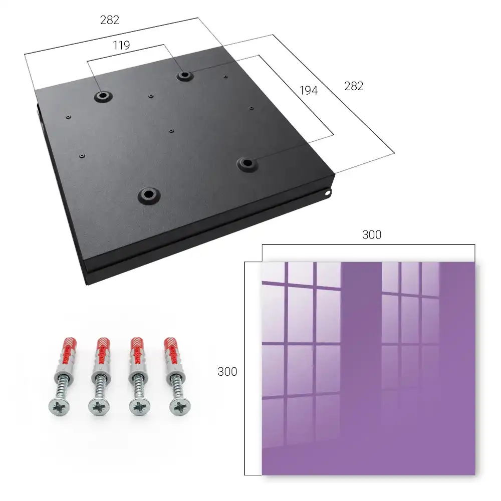 Boîte à clés élégance minimalisme et expressivité de la couleur violette